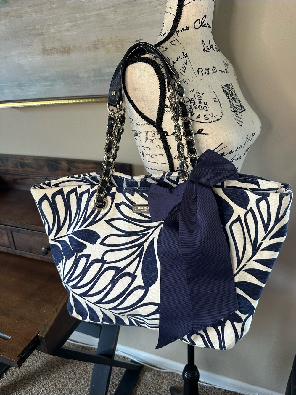 Kate Spade Palm Leaf Tote Bag